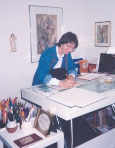 Sister Catherine in the Studio